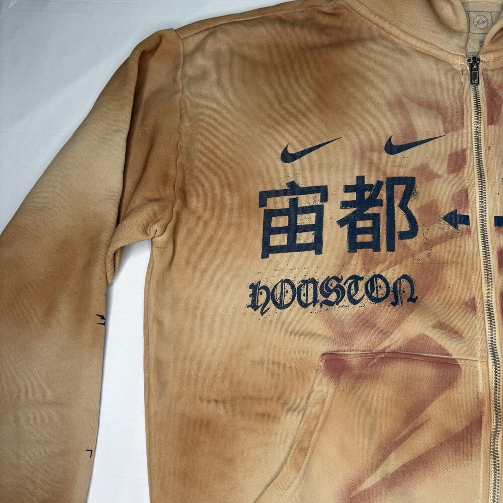 Travis Scott Nike Cactus Jack x Fragment Houston to Ise Mie Zip Hoodie S New - Picture 7 of 16